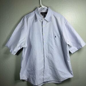 Ralph Lauren Big Shirt Blue Oxford Button Down Vintage Prep